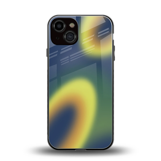 Aqua Sunset back phone cover | glass case for iphone 13