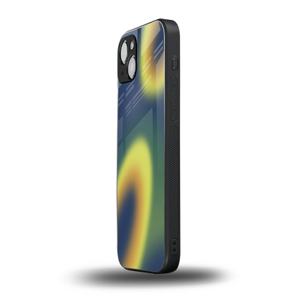 Aqua Sunset iphone 14 plus mobile cover | shockproof glass phone case
