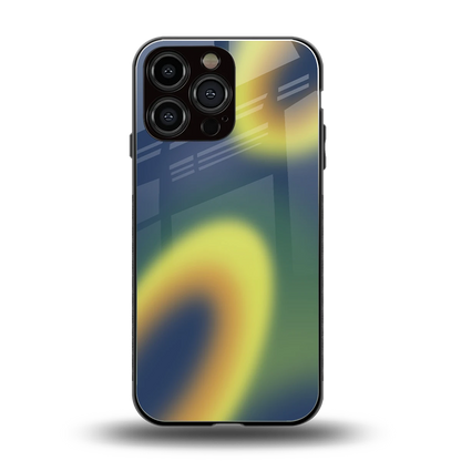 Aqua Sunset back phone cover | glass case for iphone 15 pro max
