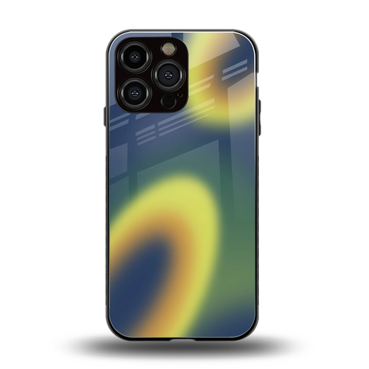 Aqua Sunset back phone cover | glass case for iphone 15 pro max