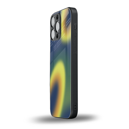 Aqua Sunset iphone 15 pro max mobile cover | shockproof glass phone case