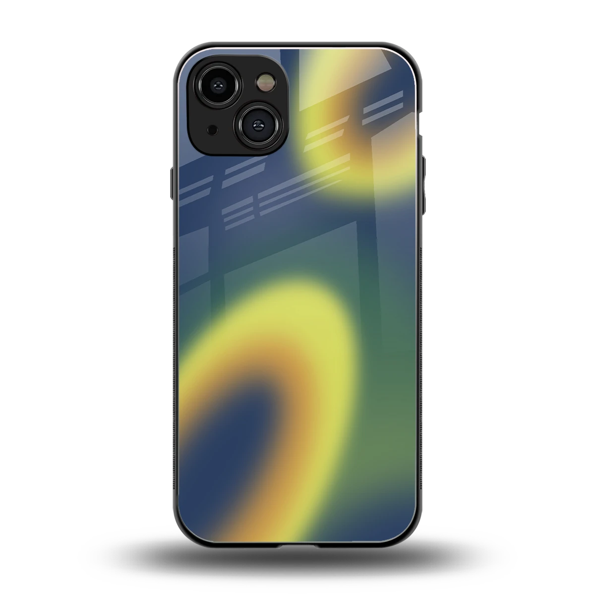 Aqua Sunset back phone cover | glass case for iphone 15