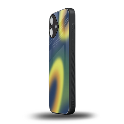 Aqua Sunset iphone 16 plus mobile cover | shockproof glass phone case