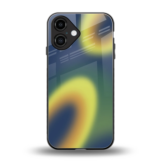 Aqua Sunset back phone cover | glass case for iphone 16