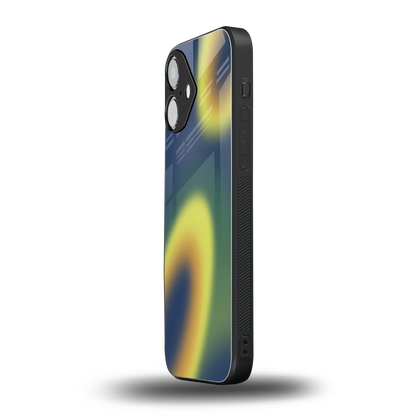 Aqua Sunset iPhone 16 mobile cover | shockproof glass phone case