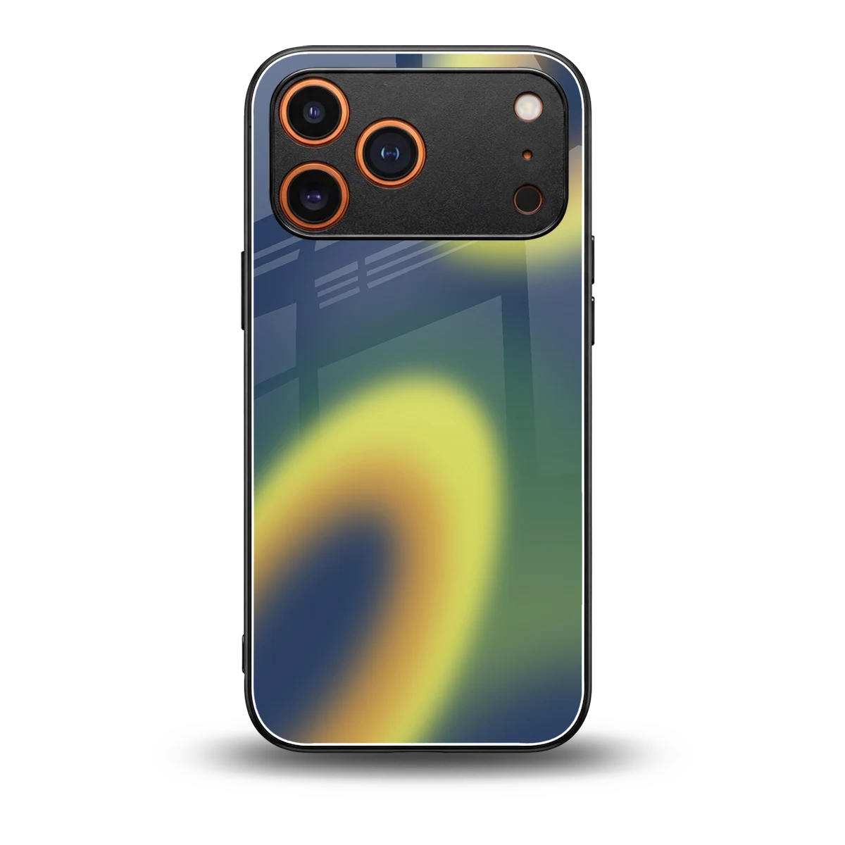 Aqua Sunset back phone cover | glass case for iphone 17 pro