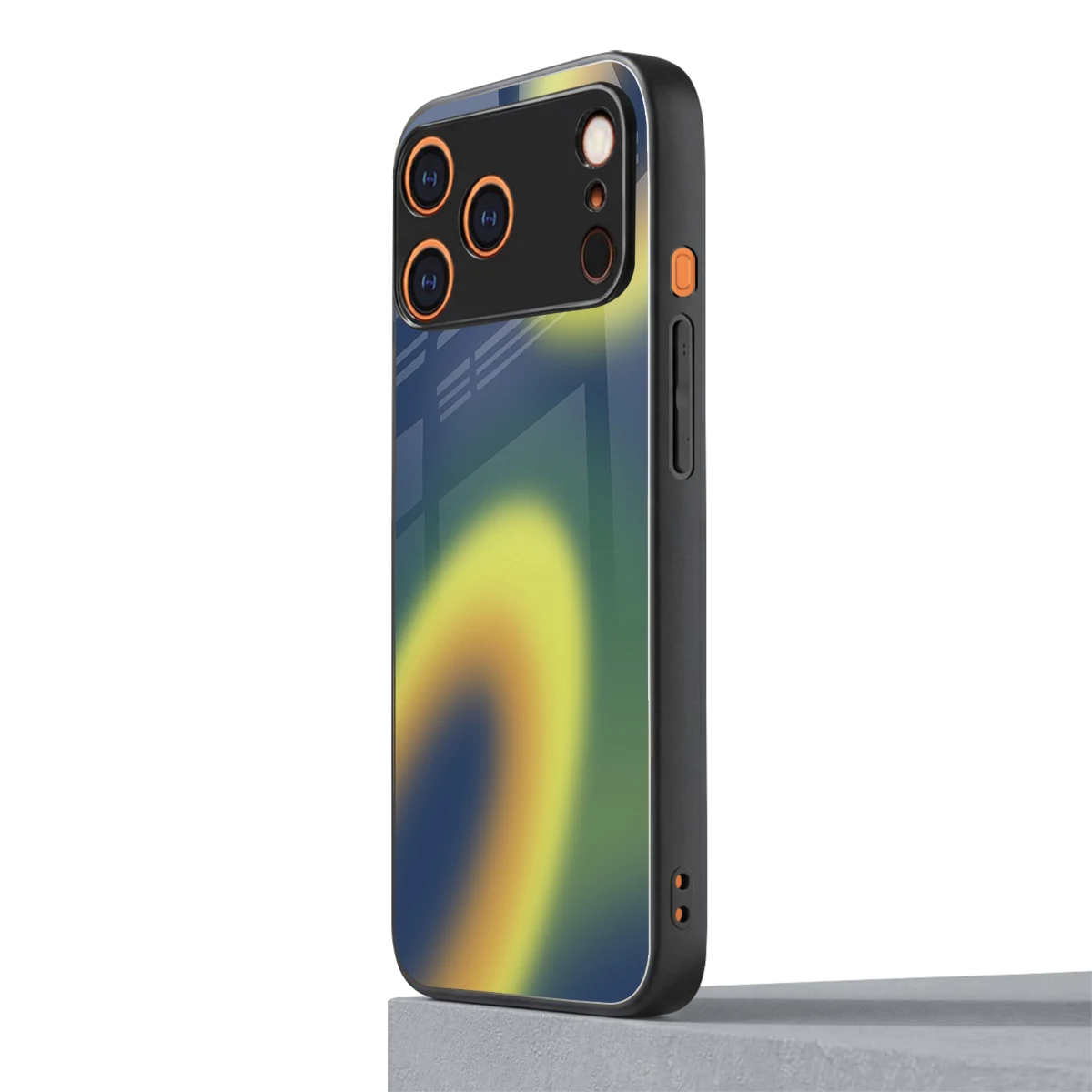 Aqua Sunset iphone 17 pro mobile cover | shockproof glass phone case