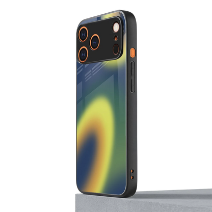 Aqua Sunset iphone 17 pro mobile cover | shockproof glass phone case