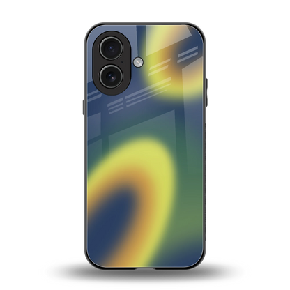 Aqua Sunset back phone cover | glass case for iphone 17