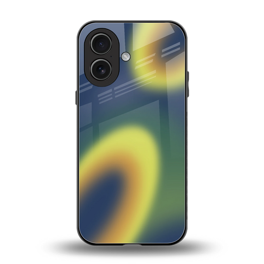 Aqua Sunset back phone cover | glass case for iphone 17