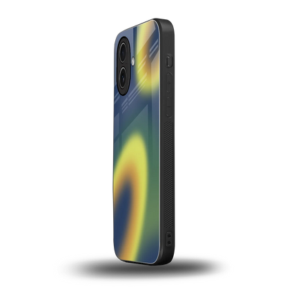 Aqua Sunset iphone 17 mobile cover | shockproof glass phone case