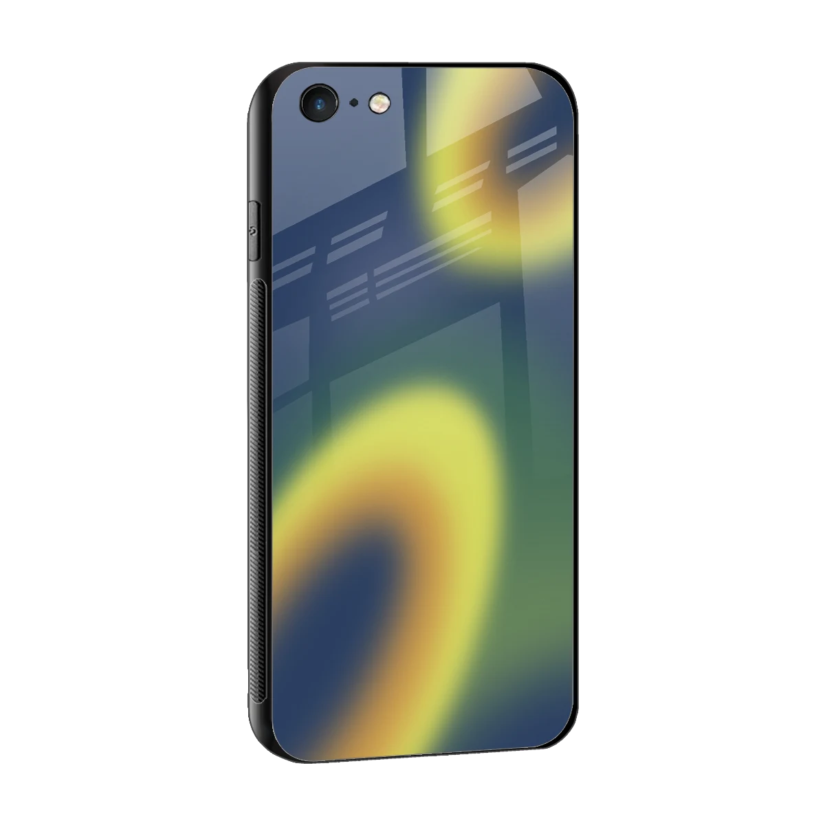 Aqua Sunset sleek iphone 6 cover with tempered glass back and TPU edges