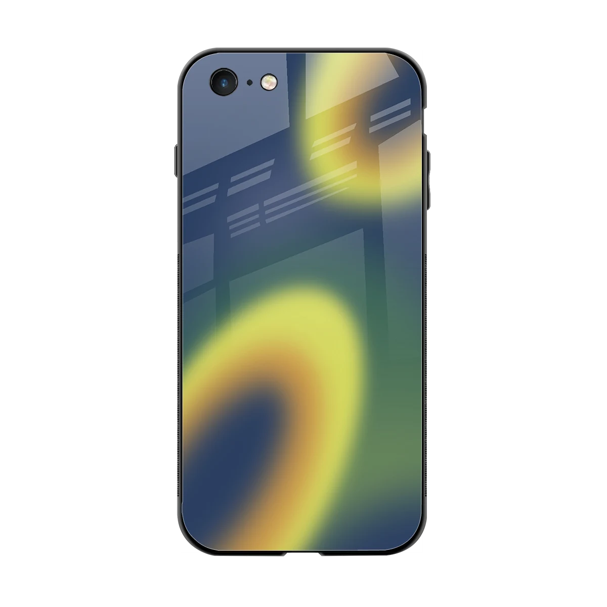 Aqua Sunset back phone cover | glass case for iphone 6