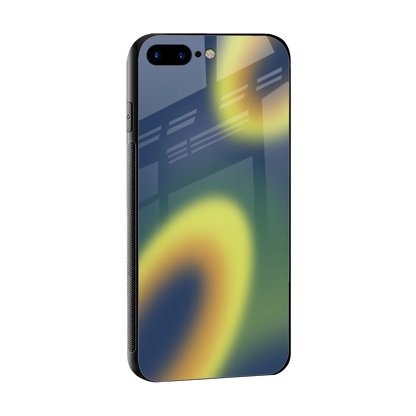 Aqua Sunset sleek iphone 8 plus cover with tempered glass back and TPU edges