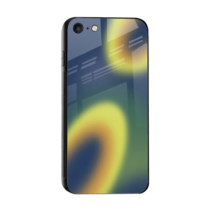 Aqua Sunset sleek iphone 7 cover with tempered glass back and TPU edges