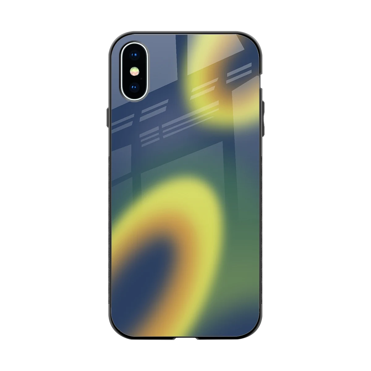 Aqua Sunset back phone cover | glass case for iphone x