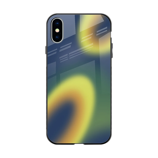 Aqua Sunset back phone cover | glass case for iphone x