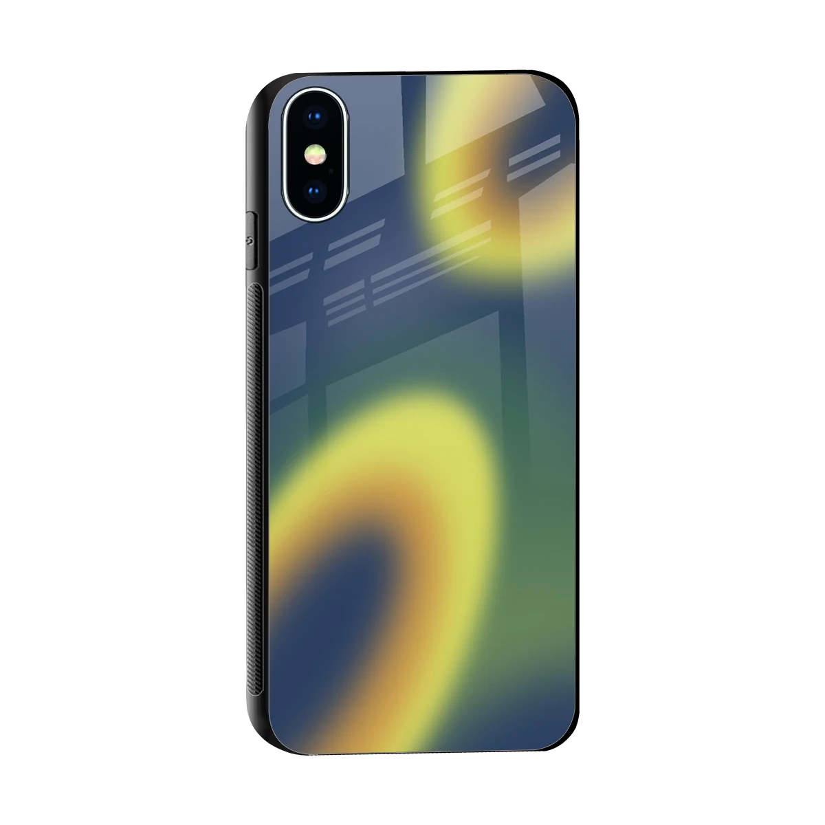 Aqua Sunset sleek iphone x cover with tempered glass back and TPU edges