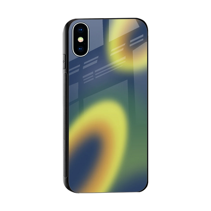 Aqua Sunset sleek iphone x cover with tempered glass back and TPU edges