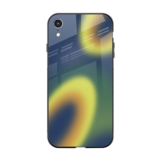 Aqua Sunset back phone cover | glass case for iphone xr
