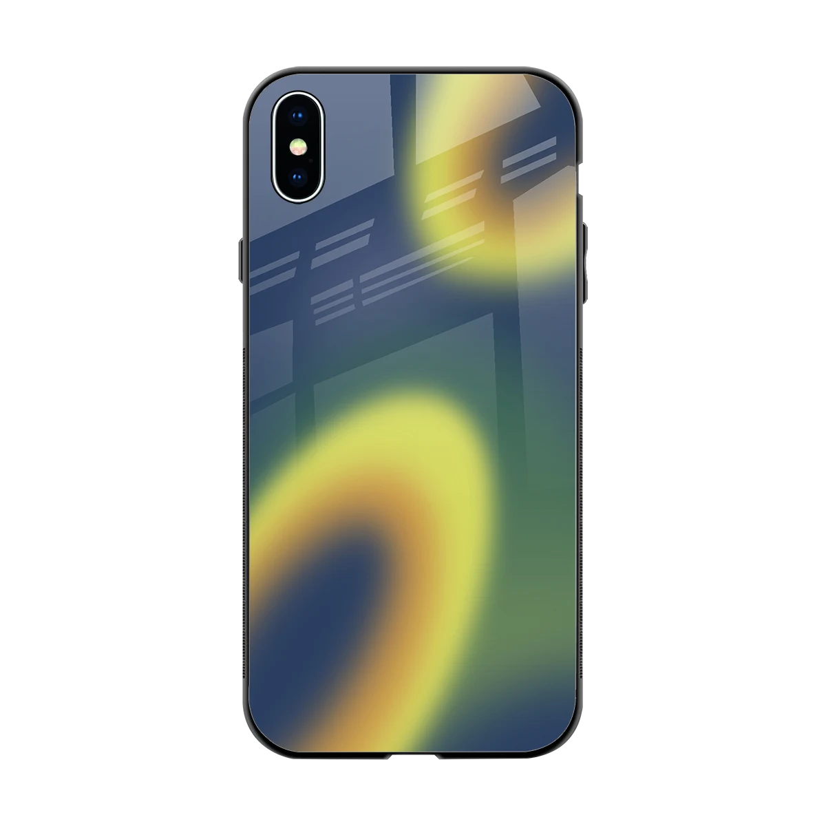 Aqua Sunset back phone cover | glass case for iphone xs max
