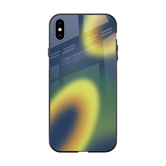 Aqua Sunset back phone cover | glass case for iphone xs max