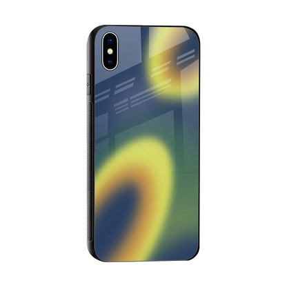 Aqua Sunset sleek iphone xs max cover with tempered glass back and TPU edges