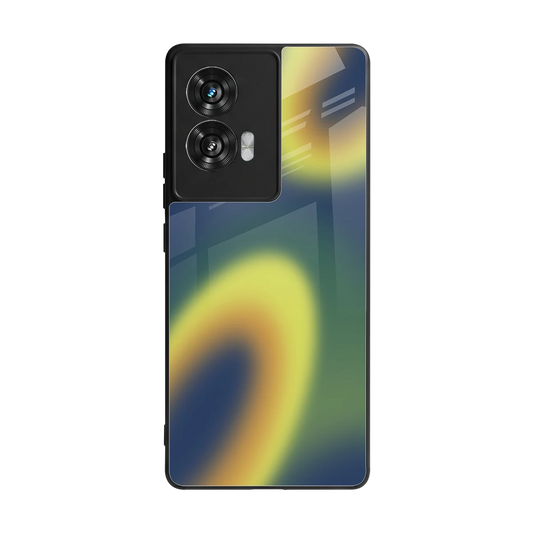 Aqua Sunset back phone cover | glass case for motorola edge 50 fusion