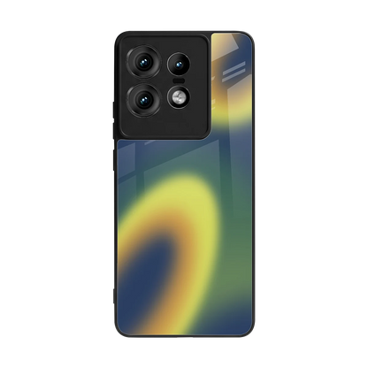 Aqua Sunset back phone cover | glass case for motorola edge 50 pro