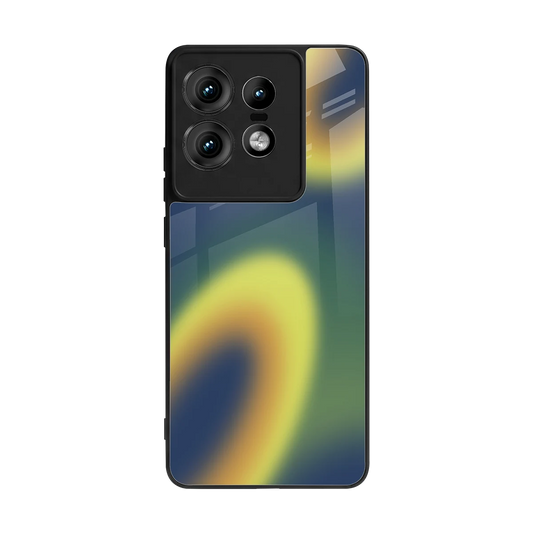 Aqua Sunset back phone cover | glass case for motorola edge 50 pro