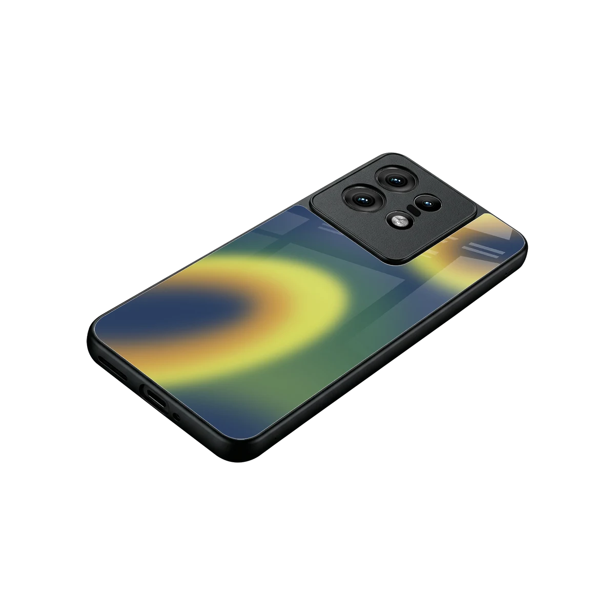 Aqua Sunset stylish phone case for motorola edge 50 pro | glossy glass and slim fit