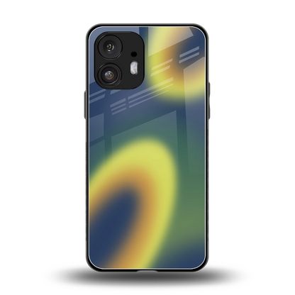 Aqua Sunset back phone cover | glass case for nothing phone 2