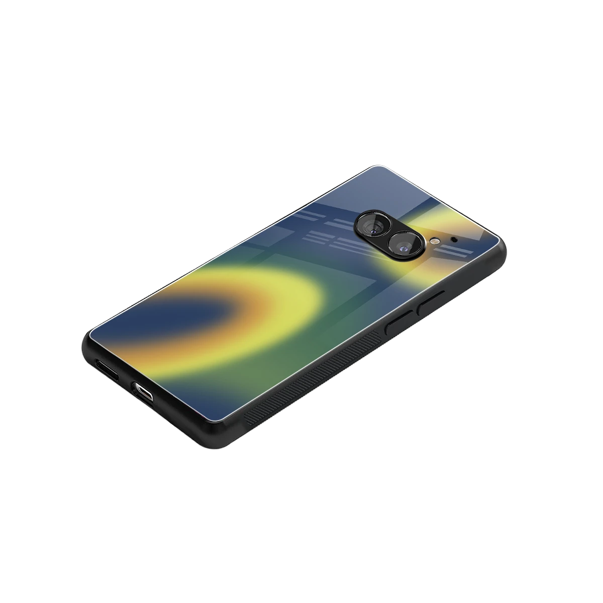 Aqua Sunset stylish phone case for nothing phone 2a | glossy glass and slim fit