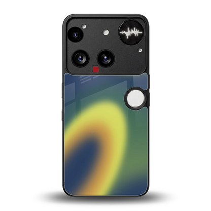 Aqua Sunset back phone cover | glass case for nothing phone 3