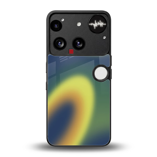 Aqua Sunset back phone cover | glass case for nothing phone 3