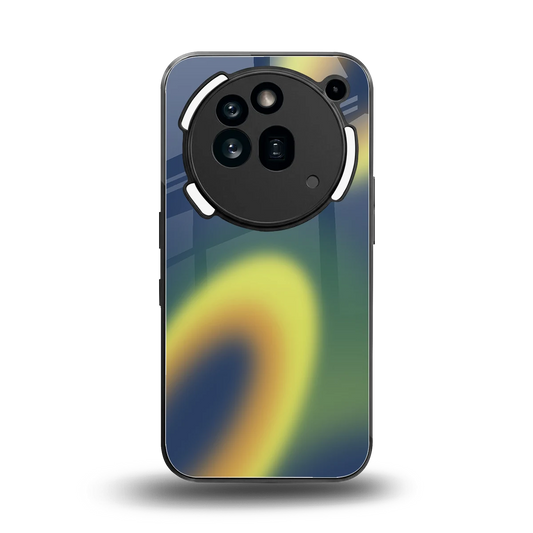 Aqua Sunset back phone cover | glass case for nothing phone 3a pro