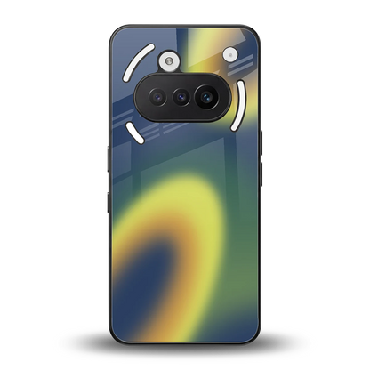 Aqua Sunset back phone cover | glass case for nothing phone 3a