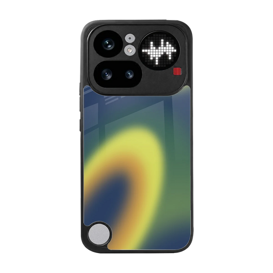 Aqua Sunset back phone cover | glass case for nothing phone 4a pro