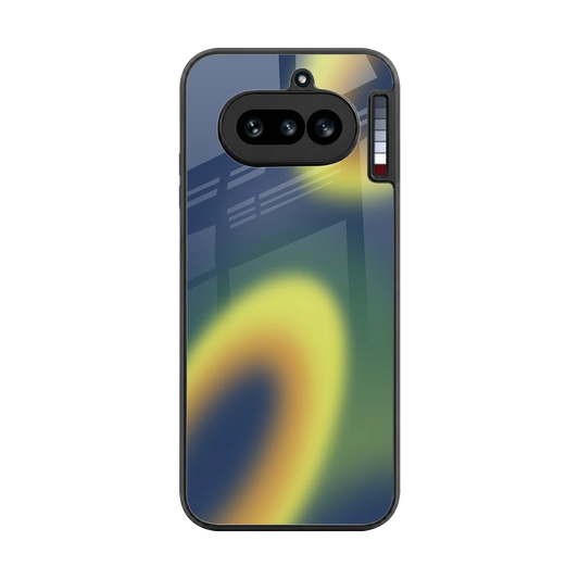 Aqua Sunset back phone cover | glass case for nothing phone 4a