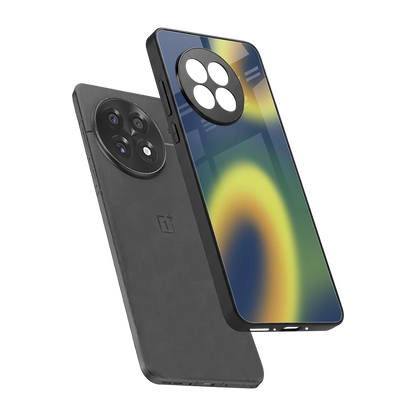 Aqua Sunset sleek oneplus 13r cover with tempered glass back and TPU edges