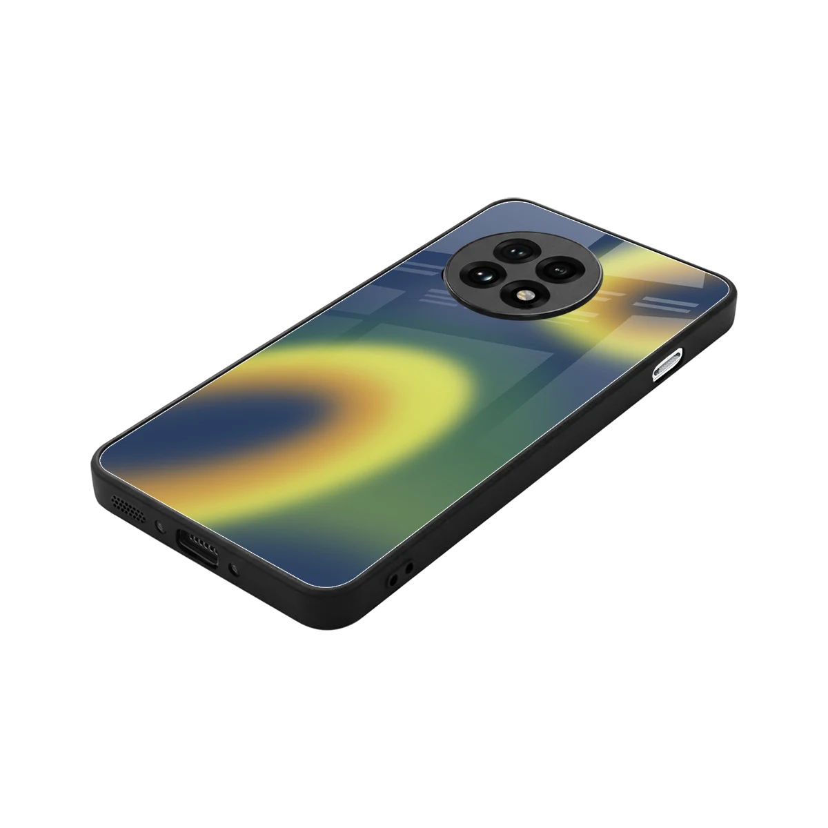 Aqua Sunset stylish phone case for oneplus 13r | glossy glass and slim fit