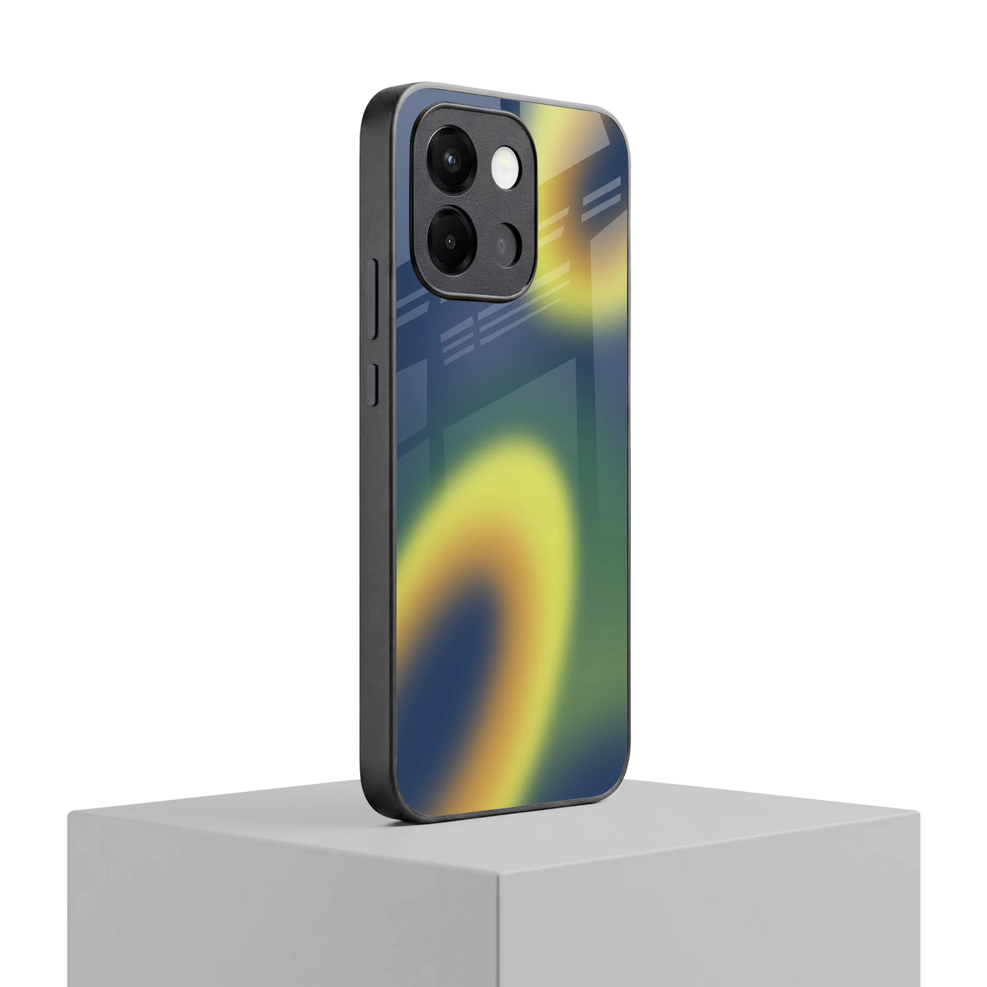 Aqua Sunset oneplus 13s mobile cover | shockproof glass phone case