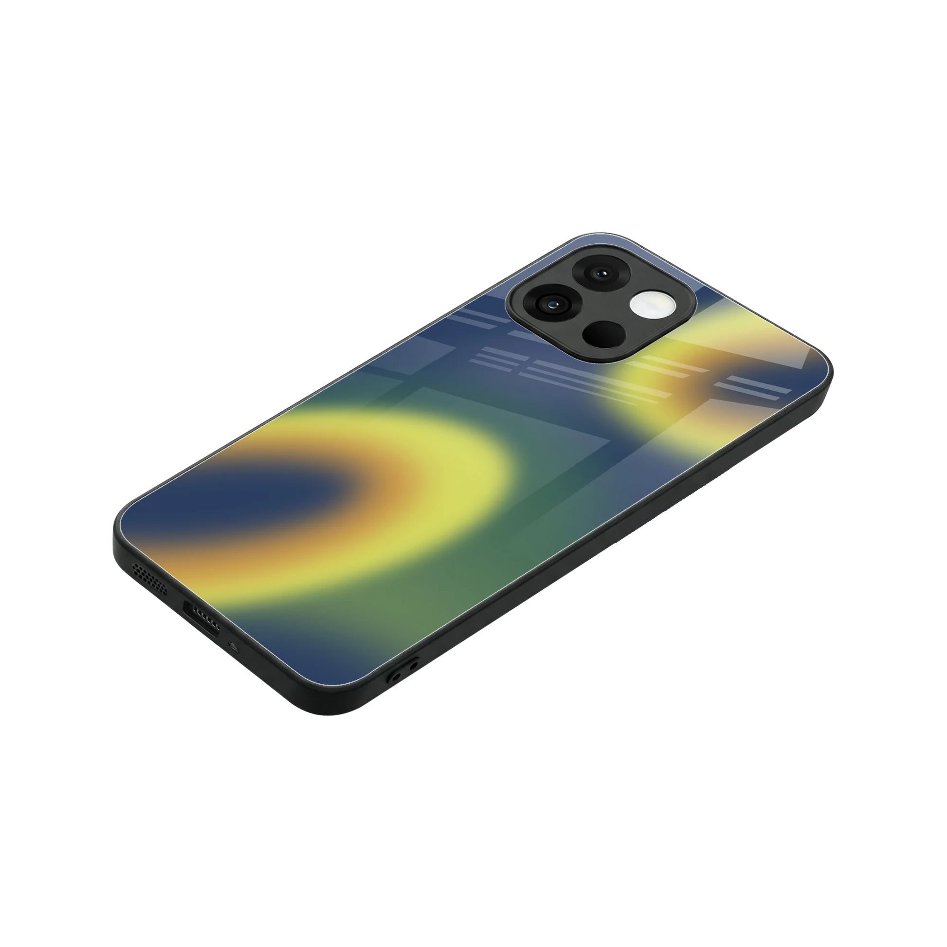 Aqua Sunset stylish phone case for oneplus 13s | glossy glass and slim fit
