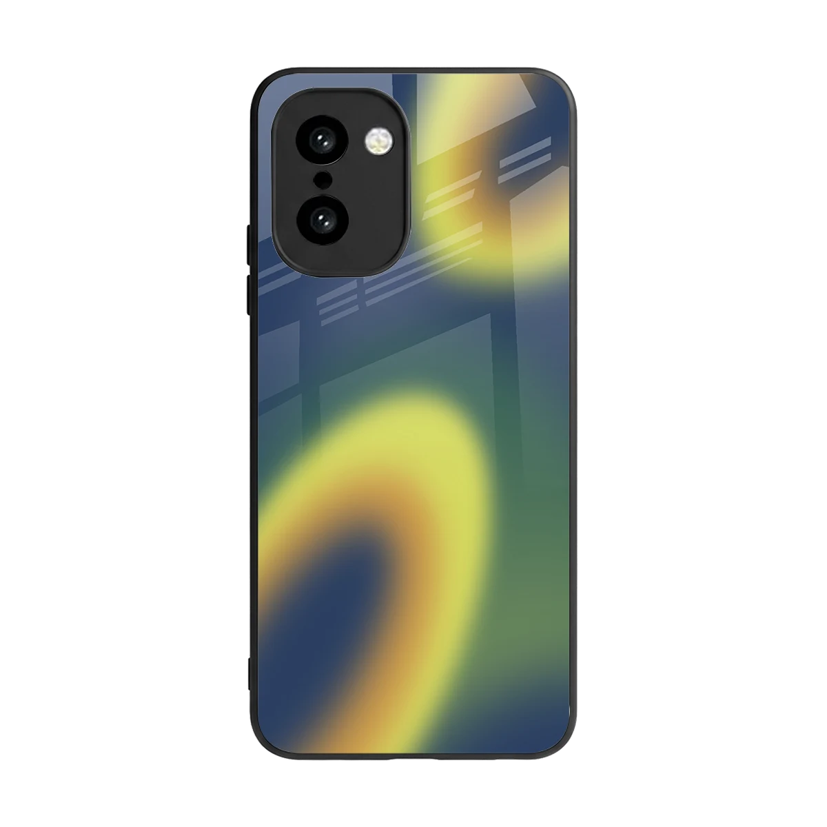 Aqua Sunset back phone cover | glass case for oneplus 15r