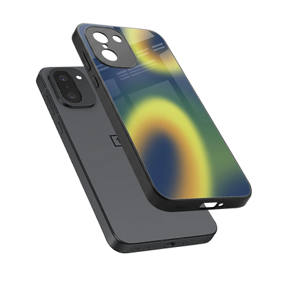 Aqua Sunset sleek oneplus 15r cover with tempered glass back and TPU edges