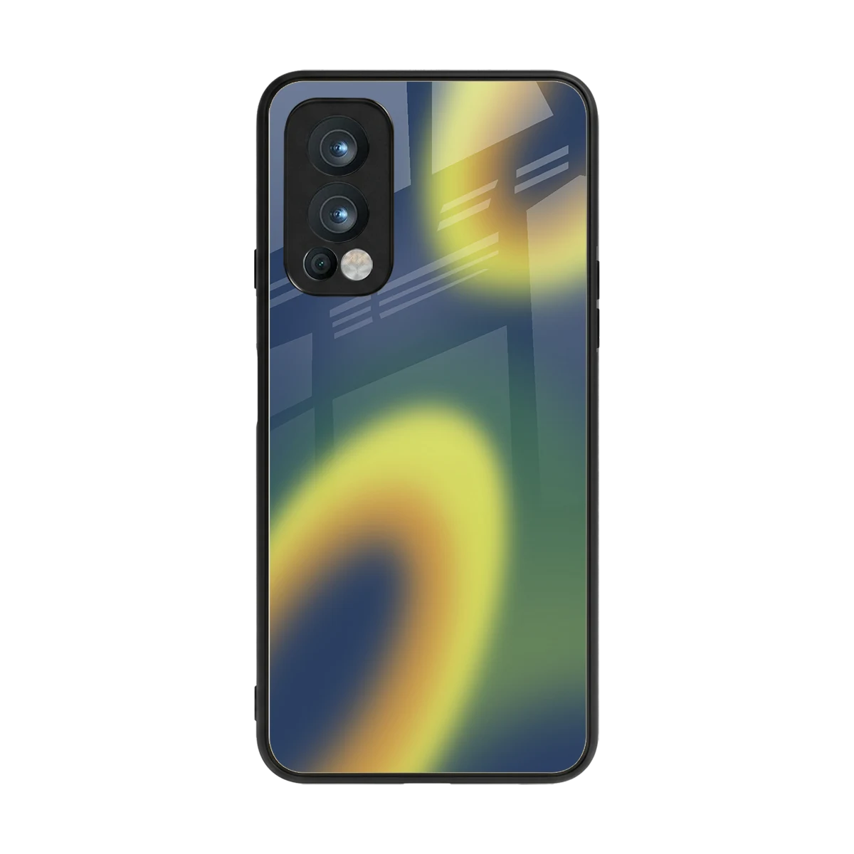 Aqua Sunset back phone cover | glass case for oneplus nord 2