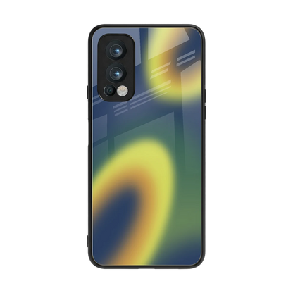 Aqua Sunset back phone cover | glass case for oneplus nord 2