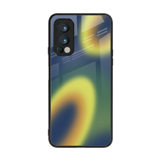 Aqua Sunset back phone cover | glass case for oneplus nord 2