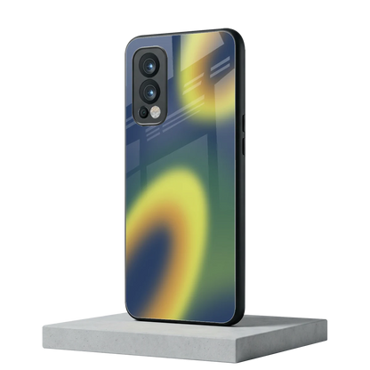 Aqua Sunset oneplus nord 2 mobile cover | shockproof glass phone case