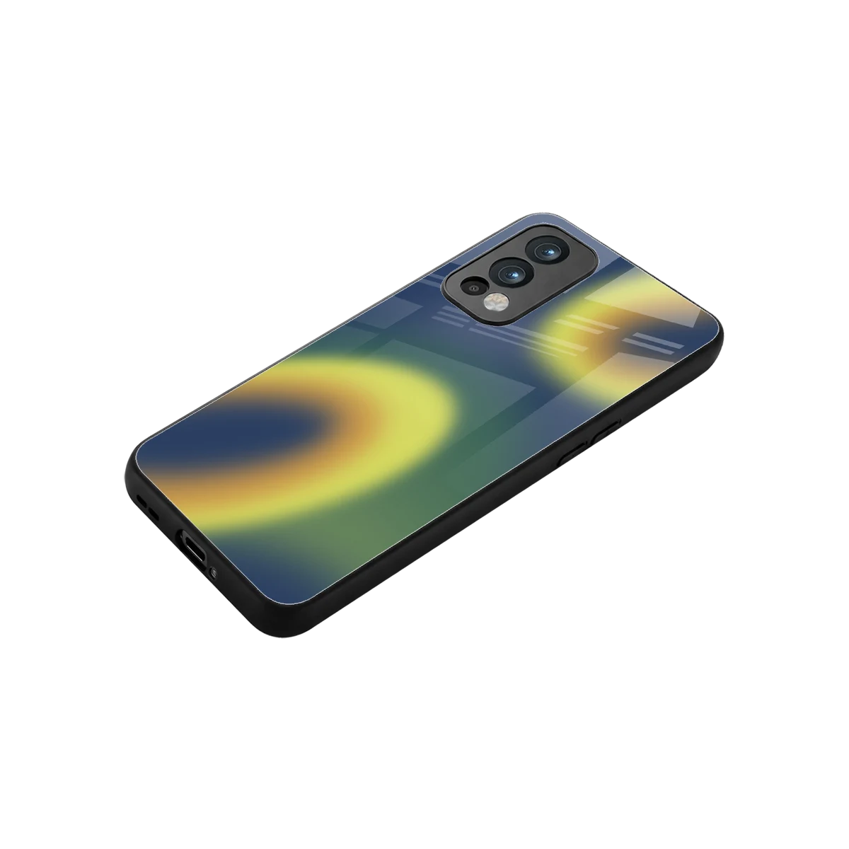 Aqua Sunset stylish phone case for oneplus nord 2 | glossy glass and slim fit